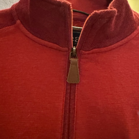Torrey Pines 1/3 zip Red sweater - Picture 6 of 7